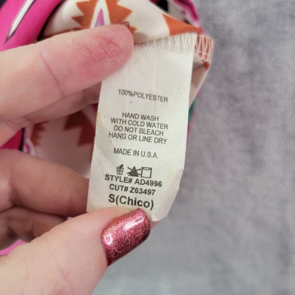 Auditions Womens Strapless Mini‎ Dress S Aztec Tribal Print Made in USA Vintage - Picture 6 of 7